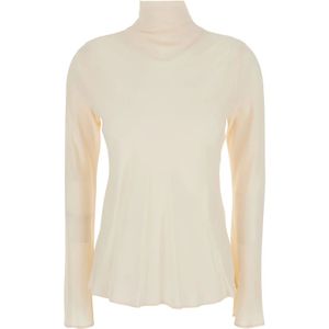 Semicouture, Dames, Tops, Wit, Maat: L Zijde,