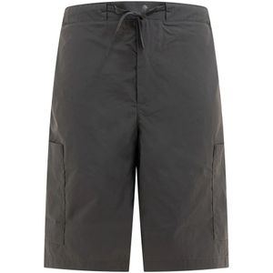 Gr10K, Heren, Korte broeken, Grijs, Maat: M Polyamide,