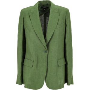 Weekend Max Mara, Dames, Jassen, Groen, Maat: L Linnen,