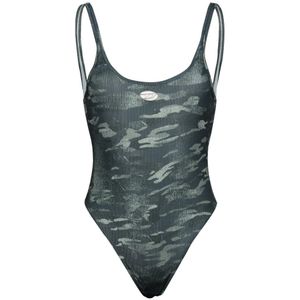 Diesel, Dames, Badkleding, Grijs, Maat: M Synthetisch,