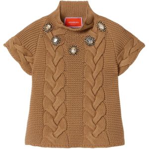 La DoubleJ, Dames, Truien, Bruin, Maat: L Leer,