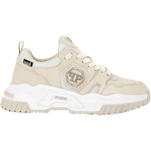 Philipp Plein, unisex, Schoenen, Beige, Maat: 35 EU Leer,