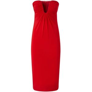 Pinko, Dames, Jurken, Rood, Maat: L Viscose,
