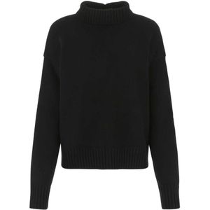 Jil Sander, Dames, Truien, Zwart, Maat: XS Kasjmier,