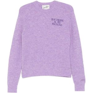 MC2 Saint Barth, Dames, Truien, Paars, Maat: XS Wol,