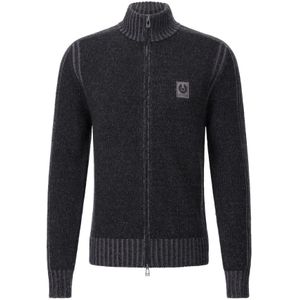 Belstaff, Heren, Truien, Zwart, Maat: 2XL Wol,