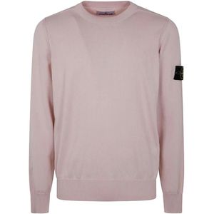 Stone Island, Heren, Truien, Roze, Maat: 2XL