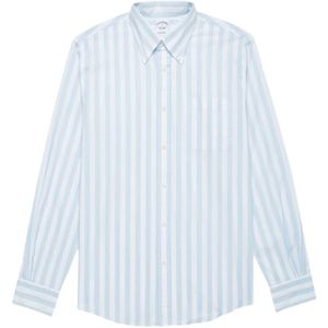 Brooks Brothers, Heren, Overhemden, Blauw, Maat: L Katoen,