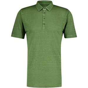 120% Lino, Heren, Tops, Groen, Maat: 2XL Linnen,