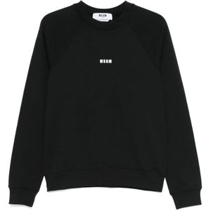 Msgm - Zwarte Sweatshirt - Dames - Katoen