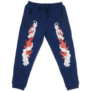 Dolly Noire, Dames, Broeken, Blauw, Maat: XS Fleece,