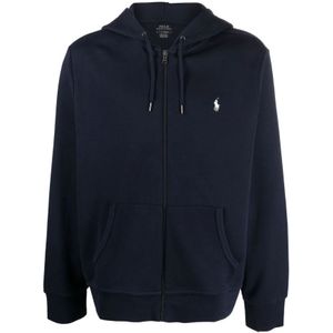 Polo Ralph Lauren, Heren, Sweatshirts & Hoodies, Blauw, Maat: M Katoen,