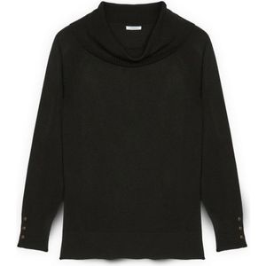 Fiorella Rubino, Dames, Truien, Zwart, Maat: S Nylon,