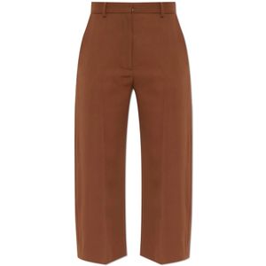 Marni, Dames, Broeken, Bruin, Maat: XS Wol,