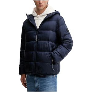 Tommy Jeans - Regular Fit - Gewatteerd Jack - Effen - Met Capuchon