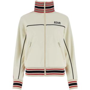 Golden Goose, Dames, Sweatshirts & Hoodies, Wit, Maat: S Poliester,