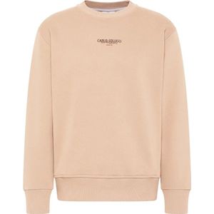 Carlo Colucci, Heren, Sweatshirts & Hoodies, Beige, Maat: XS