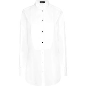 Dolce & Gabbana, Dames, Blouses & Shirts, Wit, Maat: 2XS Katoen,