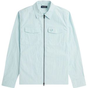 Fred Perry, Heren, Jassen, Blauw, Maat: M Polyamide,