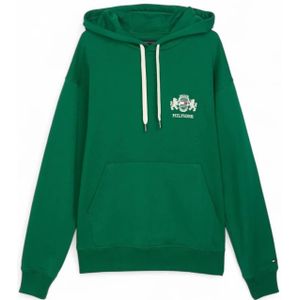 Tommy Hilfiger, Heren, Sweatshirts & Hoodies, Groen, Maat: S Fleece,