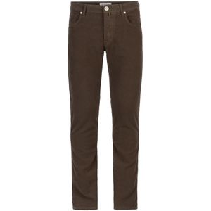 Jacob Cohën, Heren, Broeken, Bruin, Maat: W31 Katoen,