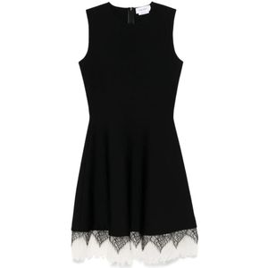 Alexander McQueen, Dames, Jurken, Zwart, Maat: S Zijde,