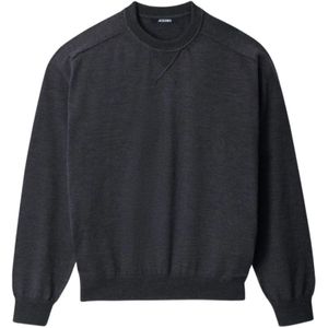 Jacquemus, Heren, Truien, Grijs, Maat: L