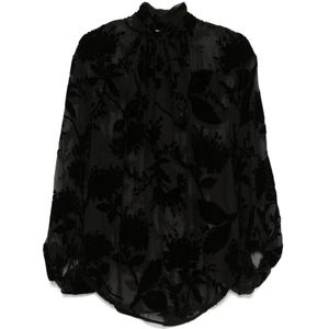 Zimmermann Zwart Fluweel Bloesemblouse , Black , Dames , Maat: S