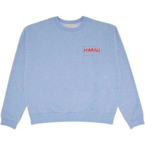 Marni, Heren, Sweatshirts & Hoodies, Blauw, Maat: M Jersey,