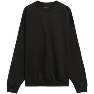 Y-3, Heren, Sweatshirts & Hoodies, Zwart, Maat: XL Katoen,