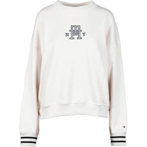 Tommy Hilfiger, Dames, Sweatshirts & Hoodies, Beige, Maat: L Katoen,