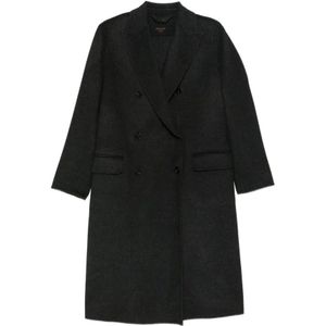 Paltò, Dames, Mantels, Grijs, Maat: 2XS Wol,