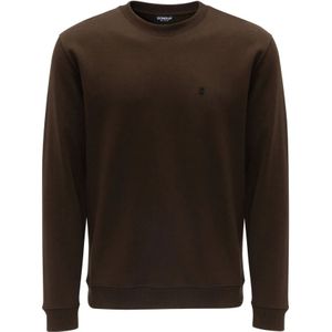 Dondup, Heren, Sweatshirts & Hoodies, Bruin, Maat: M Katoen,