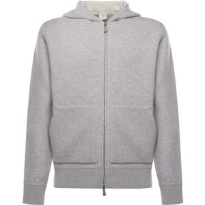 Eleventy, Heren, Sweatshirts & Hoodies, Grijs, Maat: XL