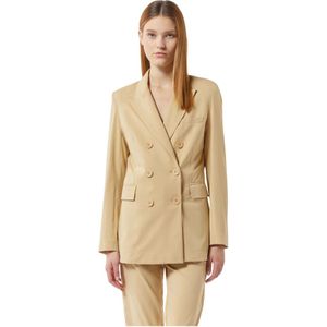 Silvian Heach, Dames, Jassen, Beige, Maat: 2XS Katoen,