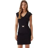 GUESS - CHRISSY - Jurk - Zwart - Korte Lengte - V-hals