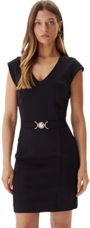 GUESS - CHRISSY - Jurk - Zwart - Korte Lengte - V-hals