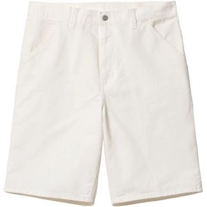 Carhartt Wip, Heren, Korte broeken, Wit, Maat: W34 Katoen,