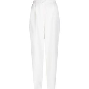 Dante 6 Chique Mimou Broek met Elegante Print , White , Dames , Maat: S