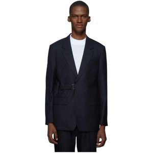 Maison Margiela, Heren, Jassen, Blauw, Maat: M Wol,