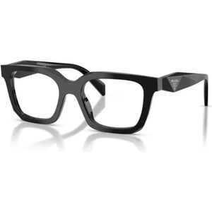 Prada, Dames, Accessoires, Zwart, Maat: 52 MM Leer,