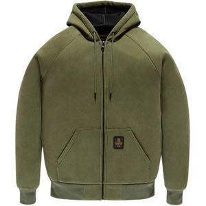 RefrigiWear, Heren, Sweatshirts & Hoodies, Groen, Maat: L Fleece,