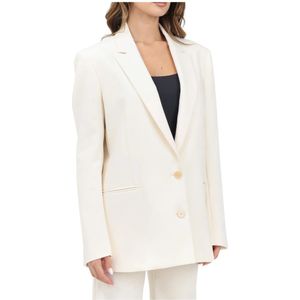 Patrizia Pepe, Dames, Jassen, Beige, Maat: S Viscose,