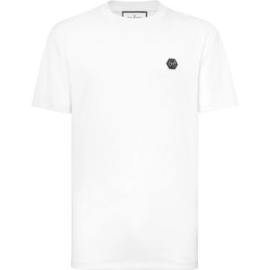 Philipp Plein, Heren, Tops, Wit, Maat: M Katoen,