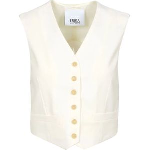 Erika Cavallini, Dames, Jassen, Beige, Maat: S Wol,