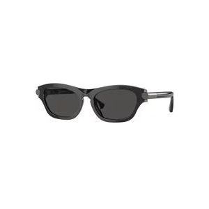 Burberry Stijlvolle zonnebril in blauwe tint , Black , unisex , Maat: 55 MM