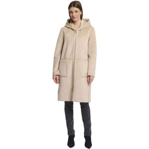 Rino&Pelle, Dames, Mantels, Beige, Maat: L Leer,