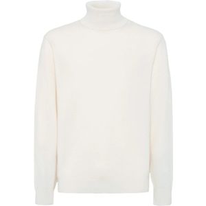 Boggi Milano - Polo Neck Jumper - Wit - Kasjmier - Heren