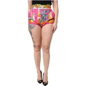 Dolce & Gabbana - HighWaisted Shorts - Pink - Citrus Print