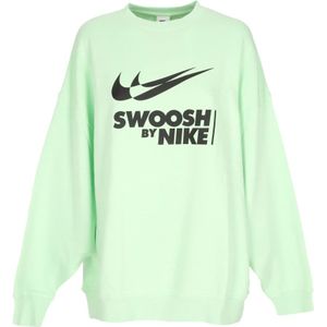 Nike, Dames, Sweatshirts & Hoodies, Groen, Maat: M Katoen,